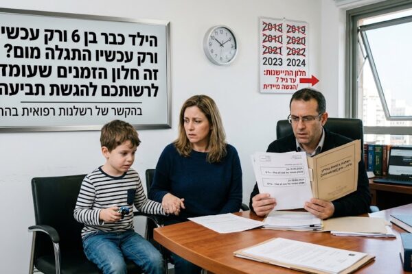 הילד כבר בן 6 ורק עכשיו התגלה מום? זה חלון הזמנים שעומד לרשותכם להגשת תביעה